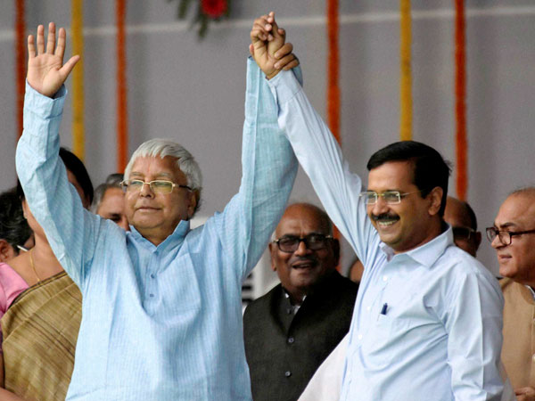 Lalu Prasad Yadav and Arvind Kejriwal