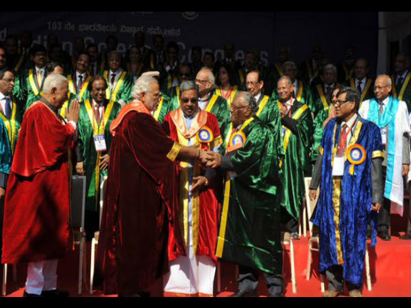 Modi converted a chilly Sunday morning in Mysuru