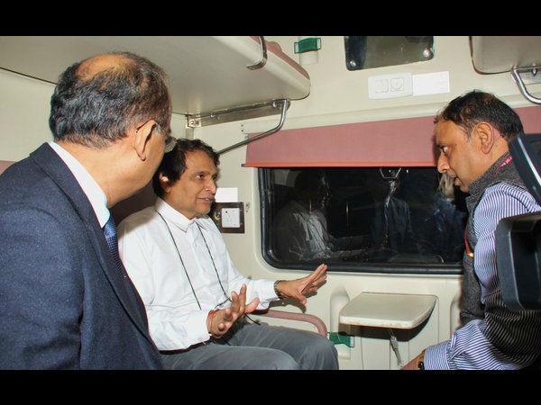 Suresh Prabhu inspects new coaches Suresh Prabhu inspects new coaches