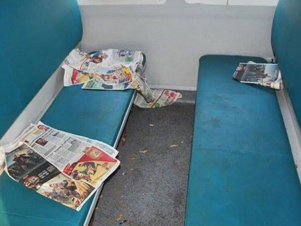 Dirty Pics: Modern Mahamana Express 'insulted' by passengers