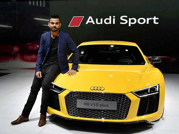 Virat Kohli at the launch of Audi's new sports car