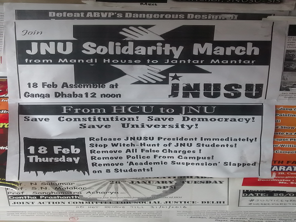 JNU Solidarity march in support of Kanhaiya Kumar