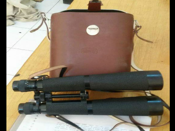 Gumnami Baba's binoculars issued by the German military dating back to World War II