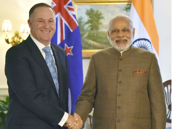 PM Modi meets his New Zealand counterpart John Key