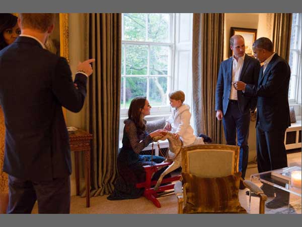 Kate Middleton and Prince George share a moment