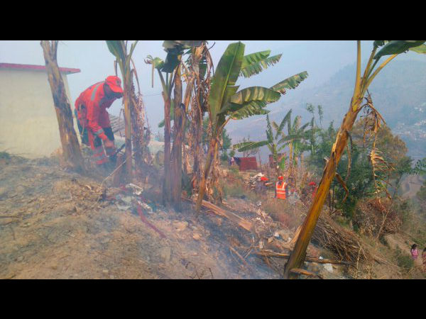 In pics: NDRF combating Uttarakhand fire