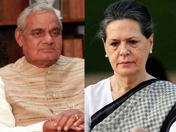 vajpayee and sonia gandhi