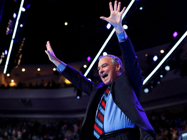 Tim Kaine, the Democratic vice-presidential candidate