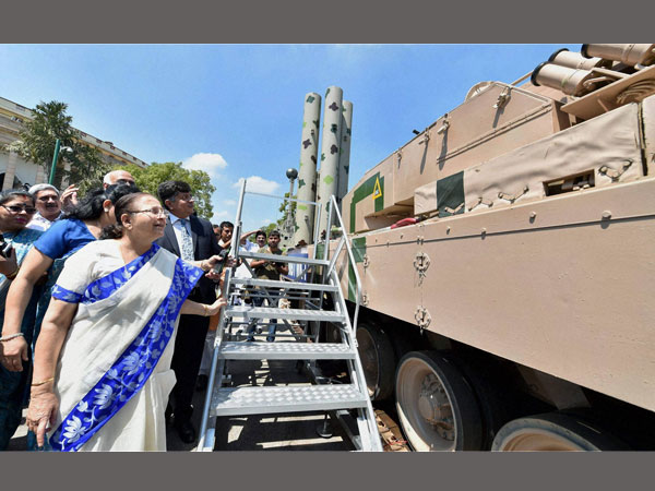 Arjuna Tank displayed at the exhibition