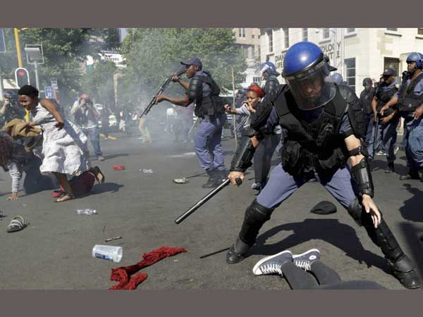 Protestors demand free education in South Africa