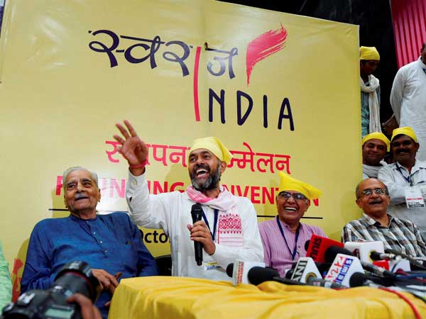 Swaraj Abhiyan launches political outfit Swaraj Abhiyan launches political outfit