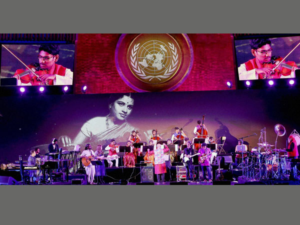 AR Rahman performed at UN paying his tributes to the carnatic music artist AR Rahman performed at UN paying his tributes to the carnatic music artist
