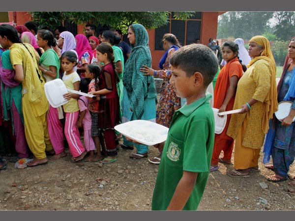 Several women and children are currently living in these camps