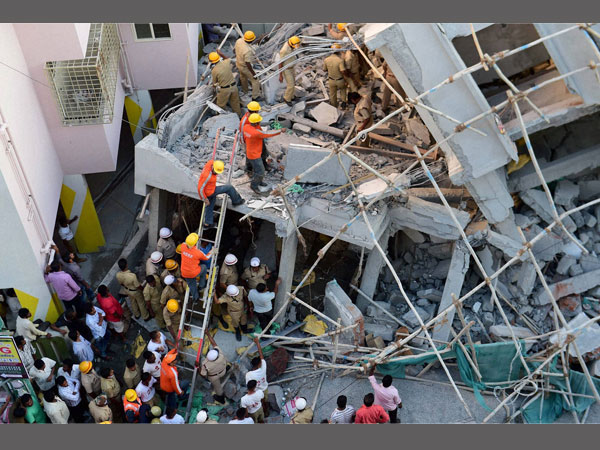 NDRF personnel carry out rescue ops