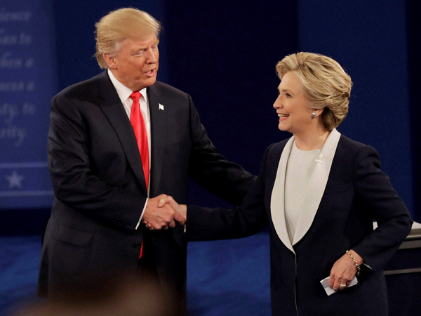 Trump, Clinton says nice things about each other 