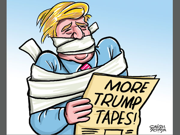 Donald Trump in soup over leaked audio tapes