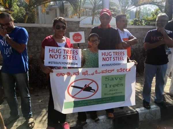 The campaign launched by Citizens Against Steel Flyover ( C A S Fo ) - a group of artists,citizen activists, resident welfare associations backed by residents protesting against Steel Flyover construction.