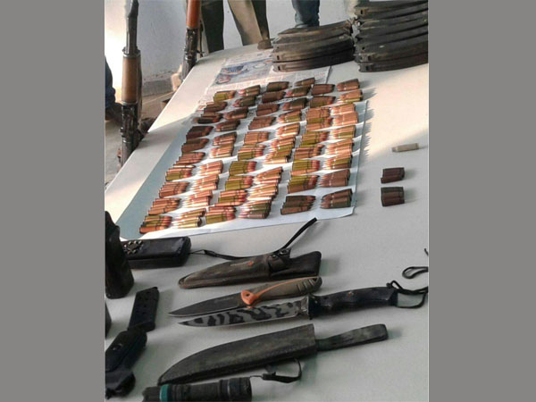 A huge cache of ammunition was recovered