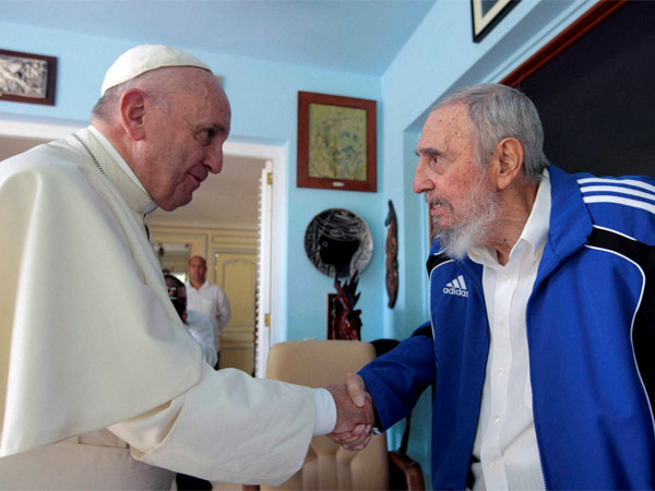 Fidel Castro with world leaders