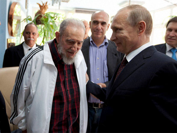 Fidel Castro with world leaders