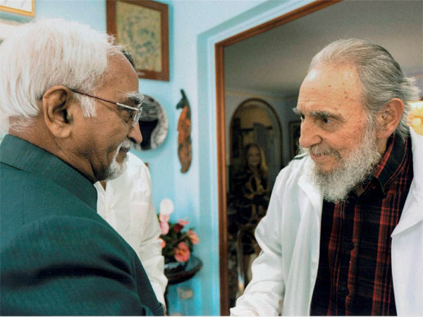 Fidel Castro with world leaders