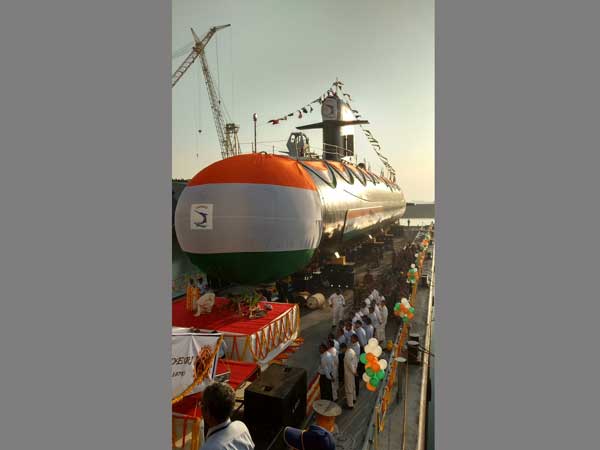 INS Khanderi was launched in Mumbai