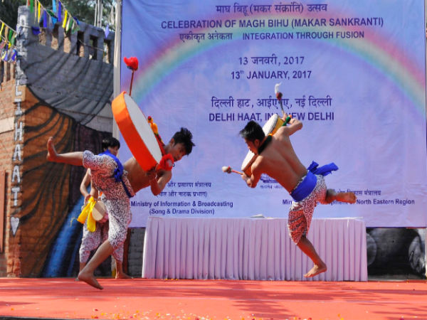 Glimpses of celebrations of Magh Bihu 