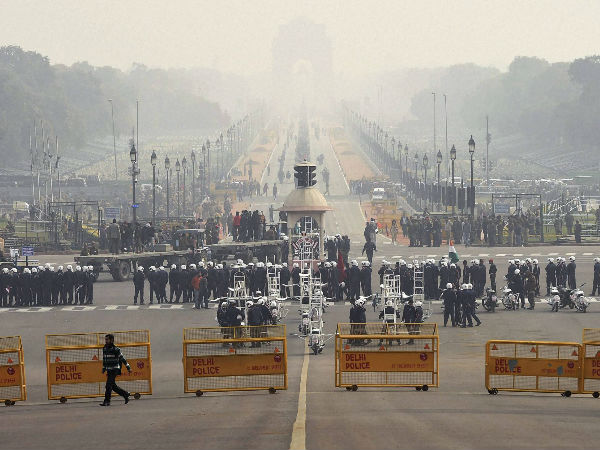 Full dress rehearsal for Republic Day parade