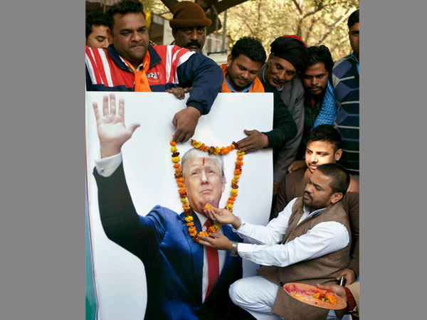 Hindu Sena celebrates ahead of Trump's inaugural ceremony