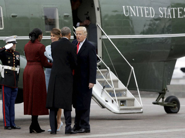 The Obamas departure: