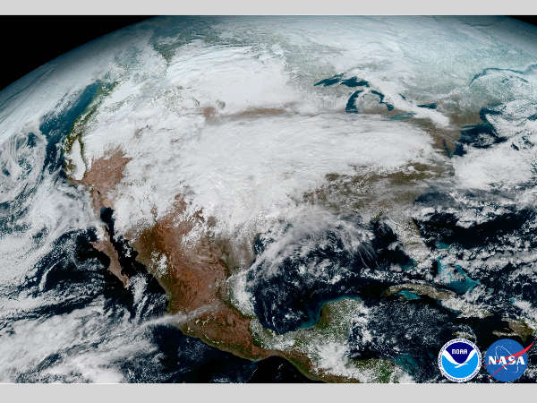 Cloud cover on the planet