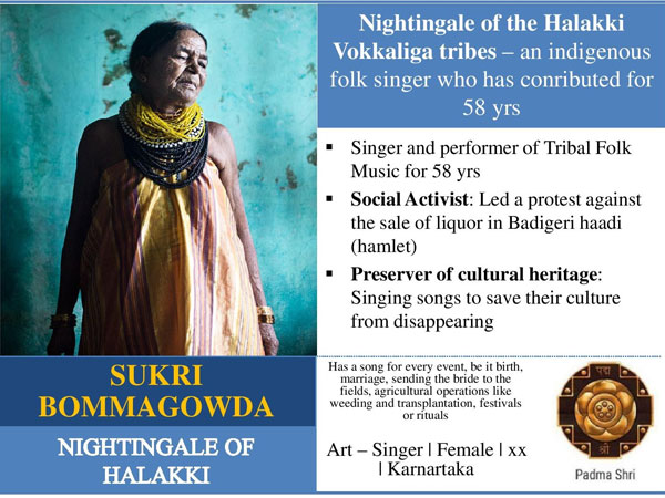 Sukri Bommagowda: The nightingale of Halakki