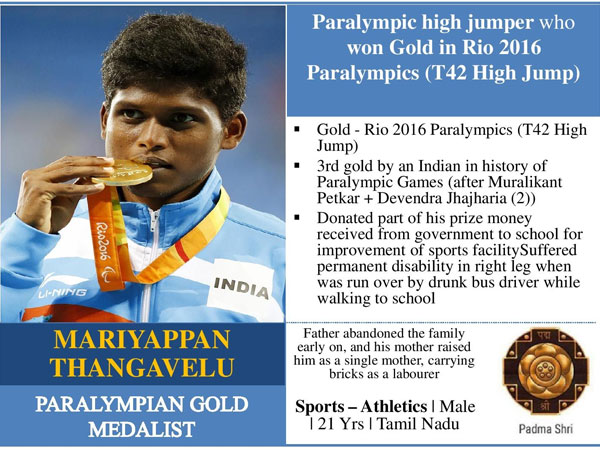 Mariyappan Thangavelu: Athlete par excellence