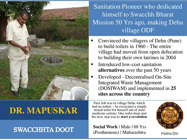 Dr Mapuskar: Angel of cleanliness