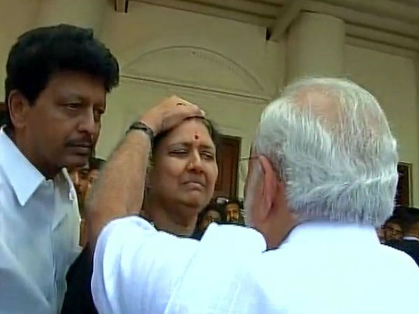 When PM Modi blessed Sasikala