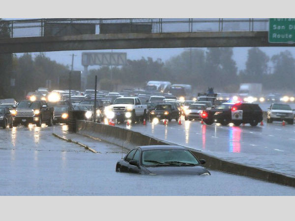 Rains wreak havoc in California