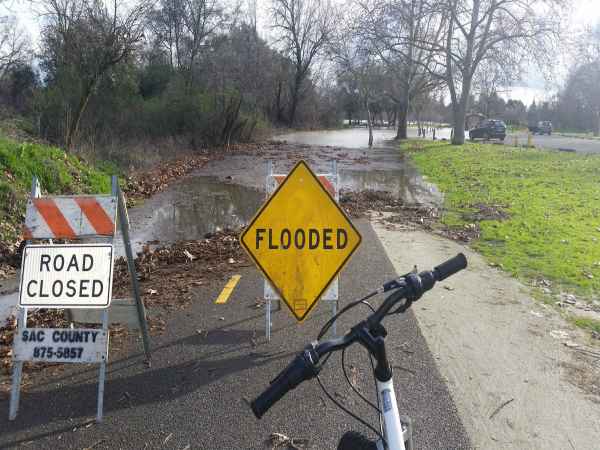 Streets with danger signs
