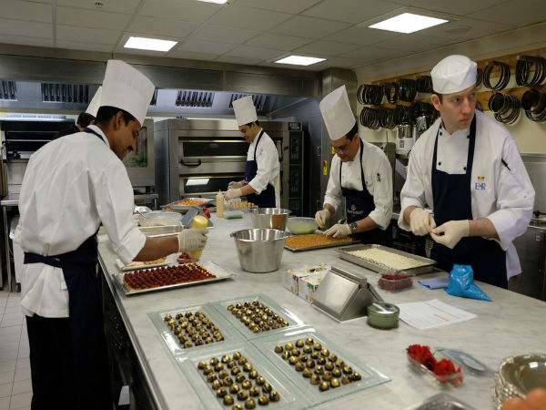 The royal kitchens at Buckingham Palace