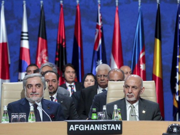 Afghanistan's President Ashraf Ghani, right, and Chief Executive Abdullah Abdullah, left, attend a working session about Afghanistan at the NATO summit in Warsaw, Poland. Afghanistan's President Ashraf Ghani, right, and Chief Executive Abdullah Abdullah, left, attend a working session about Afghanistan at the NATO summit in Warsaw, Poland.