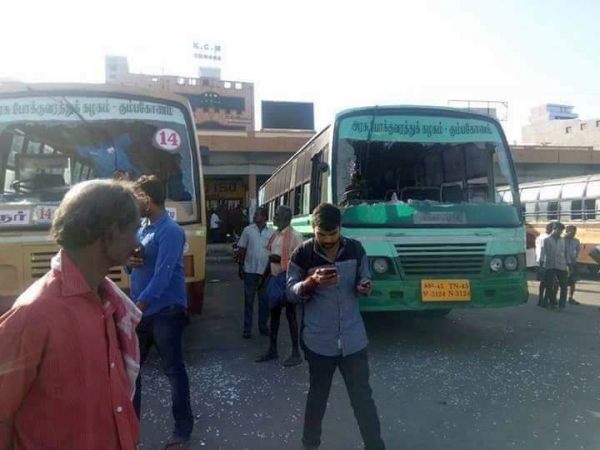 Smashed buses Smashed buses