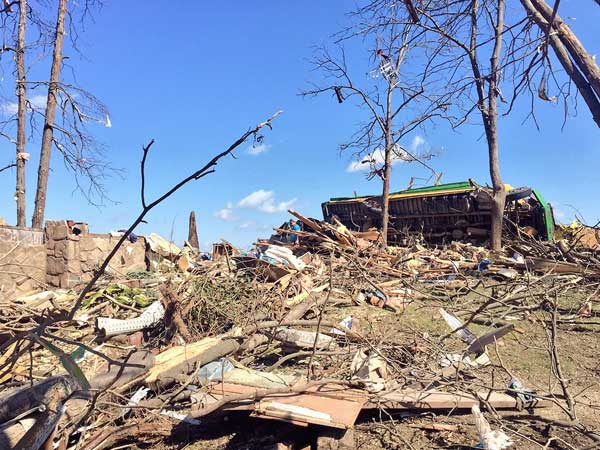 Moore drive hardest hit in the county