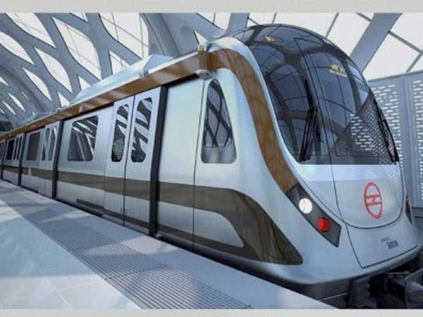 A Metro train manufactured in India 