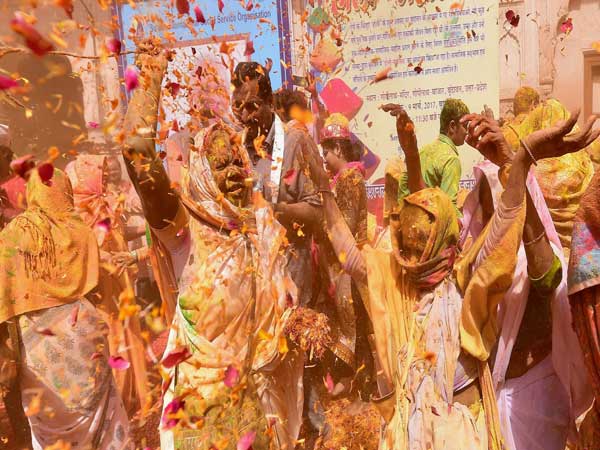 They broke taboo and celebrated the festivalof colours