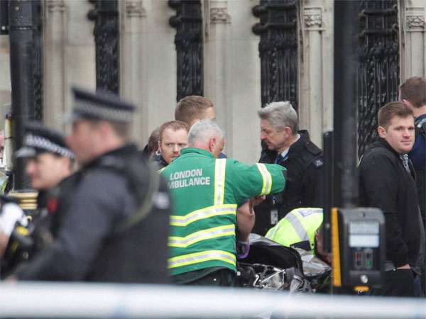 Security personnel take control of the situation