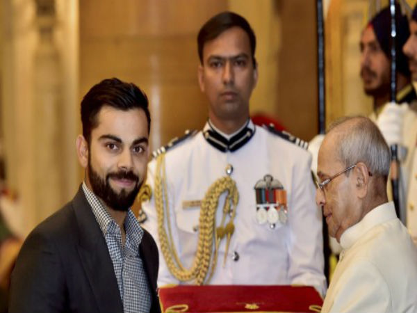 Virat Kohli gets Padma Sri