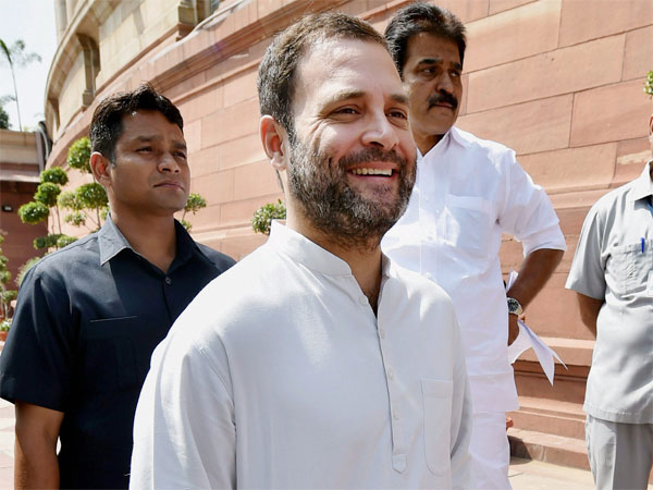 Rahul smiles for the camera