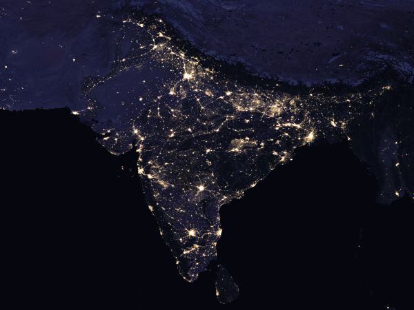 How humans have lit up the darkness