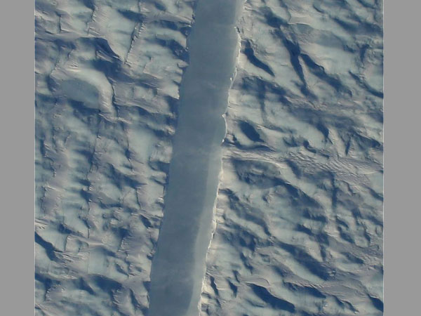 DMS image of the new rift