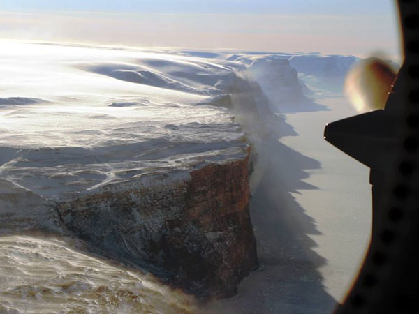 Petermann Glacier's east wall