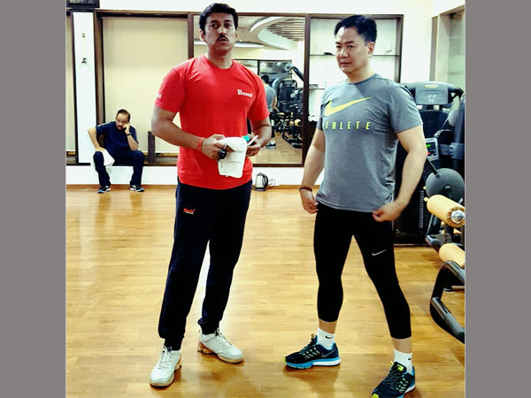 Buddies in cabinet and gym